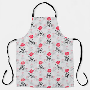 Tablier Design Motif de l'étalage de fleurs de rose rouge