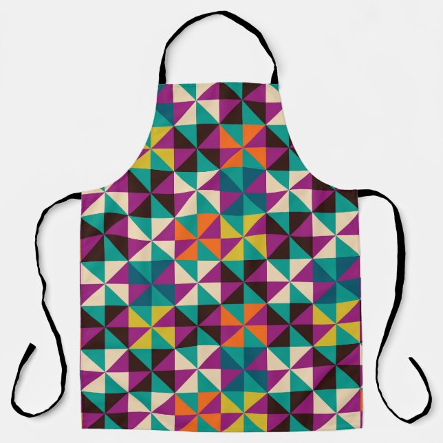 Tablier Design Motif moderne et géométrique sans soudure. (Recto)