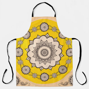 Tablier Design ornemental Mandala, style ethnique