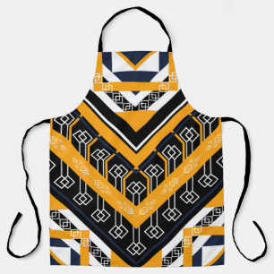 Tablier Dessi traditionnel motif oriental géométrique