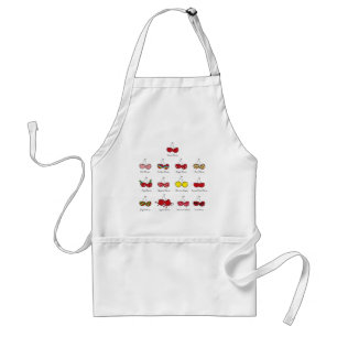 Tablier Dessin amusant Comique drôle Cheeky Red Cherries C