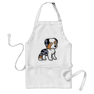 Tablier dessin animé aussie blue merle