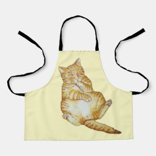 Tablier dessin de chatte en chatte dormant