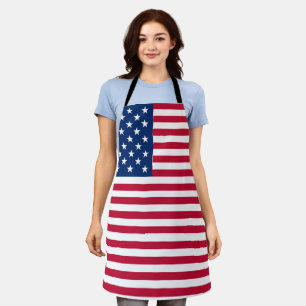 Tablier Dessin de fierté de drapeau américain USA