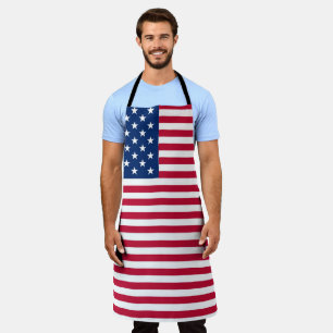 Tablier Dessin de fierté de drapeau américain USA