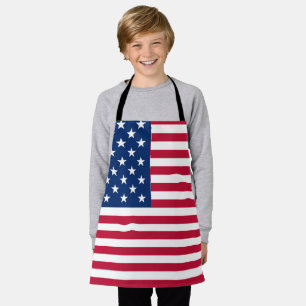 Tablier Dessin de fierté du drapeau américain USA