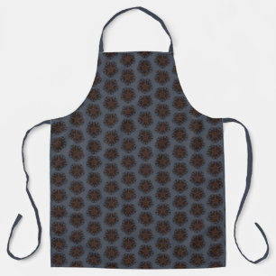 Tablier Dessin de ligne symétrique de style floral mécaniq