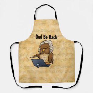 Tablier Dessin de Owl Be Bach Funny Owl