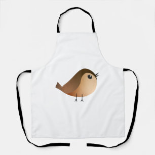 Tablier Dessin d'Oiseau de Bruant