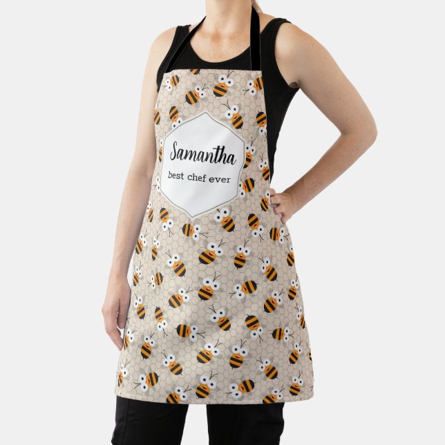 Tablier Dessin Drôle Miel Abeille Miel Motif (Insitu)