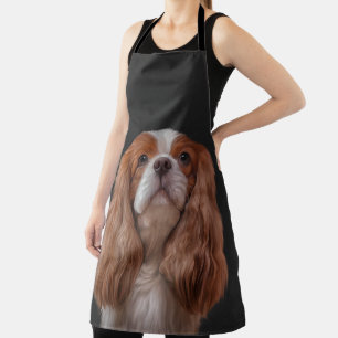 Tablier Dessin du chien Cavalier le roi Charles Spaniel