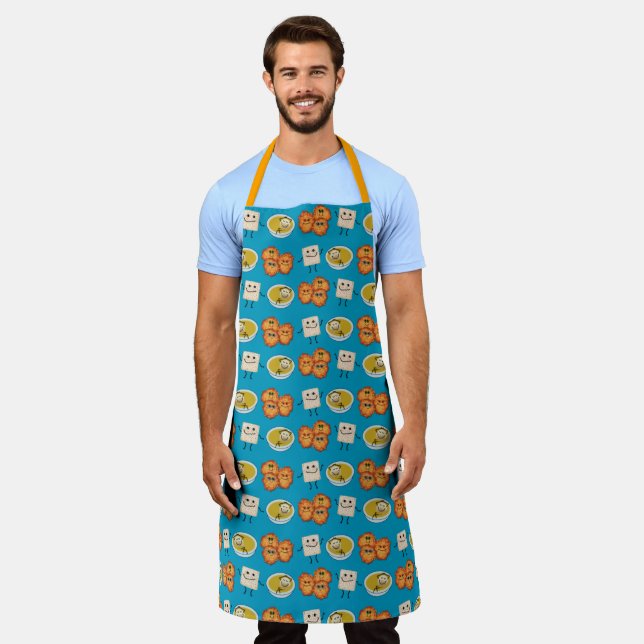 Tablier Dessin sur la cuisine juive (Porté)