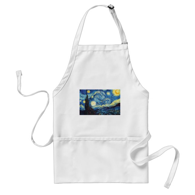 Tablier Destin d'amour de paix de nuit étoilée de Van Gogh (Devant)