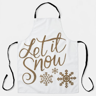 Tablier d'hiver / de fêtes « Qu'il neige »