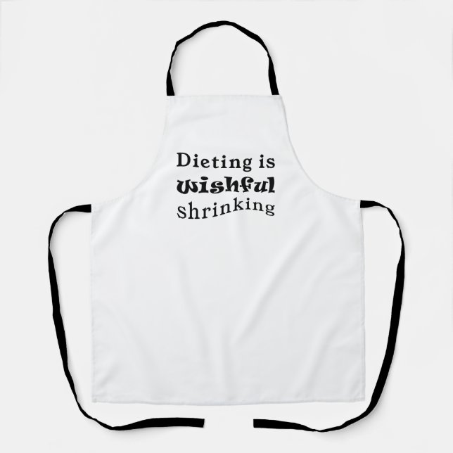 Tablier Dieting is Wishful Shrinking Apron (Recto)