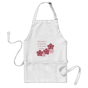 Tablier Dieu Créé Mères Motifs Fleur Apron, Rose