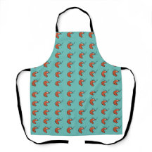Tablier d'impression de crevettes
