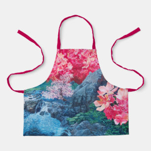 Tablier d'impression de fleurs