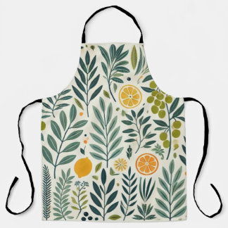 Tablier d'impression Olive & Citrus