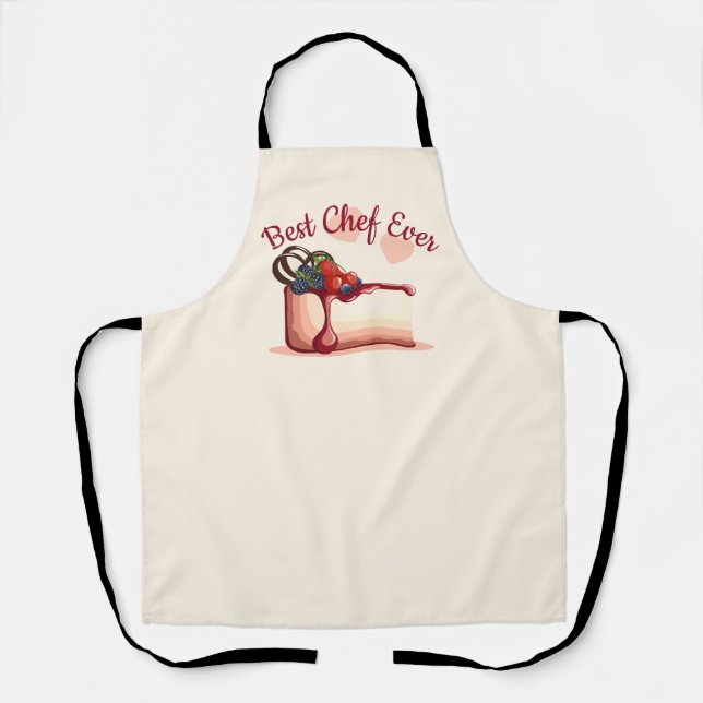 Tablier d'impression personnalisé "Best Chef Ever" (Recto)