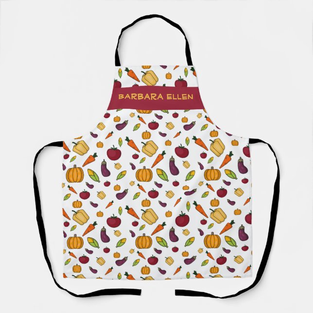 Tablier D'Impression Personnalisé Sur Les Légumes (Recto)