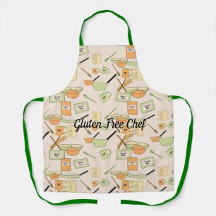 Tablier d'impression pour cuisiniers sans gluten