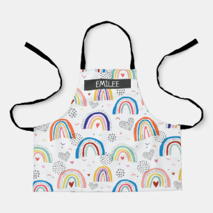 Tablier d'impression tout-en-ciel personnalisé