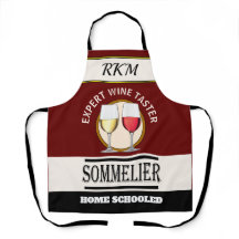 Tablier d'impression tout-en-plan expert en vin Hu