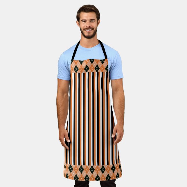 Tablier d'impression tout-en-plan Motif mixte (Porté)