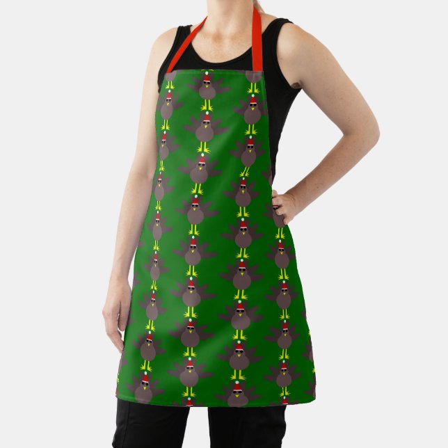 Tablier Dinde de Noël mignonne (Insitu)