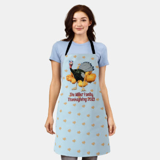 Tablier Dinde de Thanksgiving de cuisine familiale personn