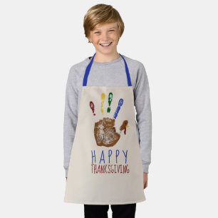 Tablier Dinde Empreinte Main Enfant Joyeux Thanksgiving Mi