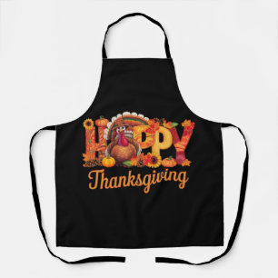 Tablier Dindes de Thanksgiving heureux tombent
