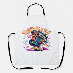 Tablier Dindon Vibes Graffiti � Reconnaissant & Fly Art de