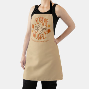 Tablier Dîner Amical Gobble Til You Wobble