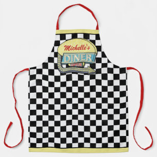 Tablier Diner Symbole rétro les années 50 Midsiècle mod
