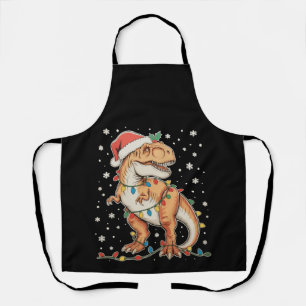 Tablier Dinosaur T Rex Noël Dino Lumières de Noël Vacances