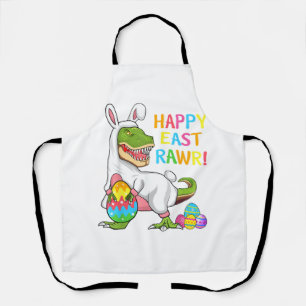Tablier Dinosaure de Pâques Drôle Joyeux Eastrawr T Rex Pâ