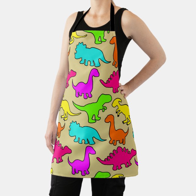 Tablier Dinosaures colorés (Insitu)