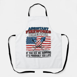Tablier Directeur adjoint de feux d'artifice T-shirt patri