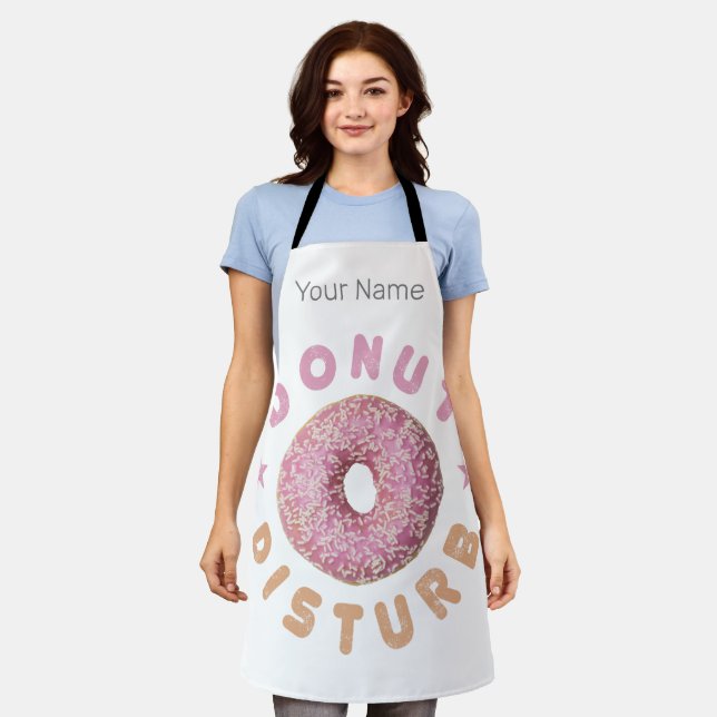 Tablier Disturbe de Donut Chill et Snack Drôle Drôle Douce (Porté)