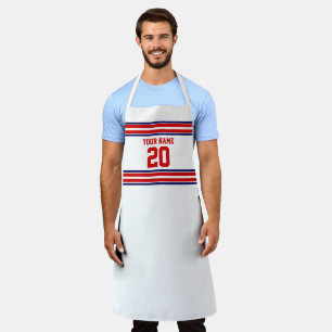 Tablier do-it-yourself Team Jersey Stripes White Navy Roug