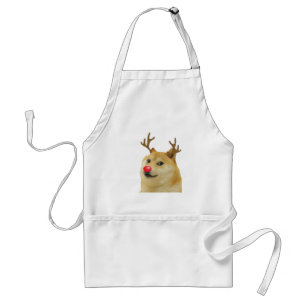 Tablier Doge Dogright Doggo Chien Carte de Mème de Noël ro
