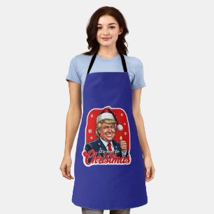 Tablier Donald Trump Christmas Santa Claus Art