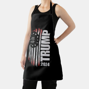 Tablier Donald Trump Élection Vote 2024 45 47 Drapeau Amér