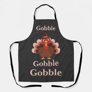 Tablier Donner Merci Drôle Gobble mignonne Turquie Adulte