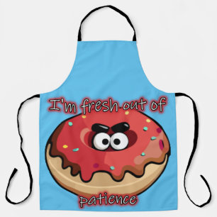 Tablier Donut en colère : Frais par patience
