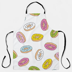 Tablier Doodle beiguts motif, design sans soudure.