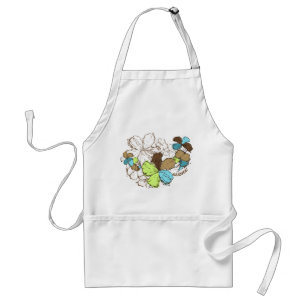 Tablier Doodle Hibiscus Chef's Apron