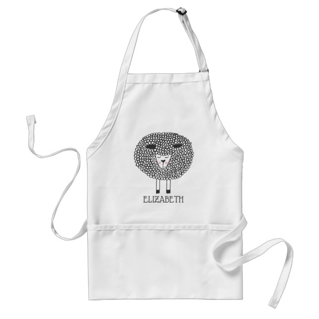 Tablier Doodle mouton Personnalisé (Devant)